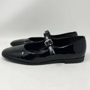 Steve Madden Solanna Mary Jane Flats Women's Size 10M‎ Black Patent Faux Leather thumbnail 4