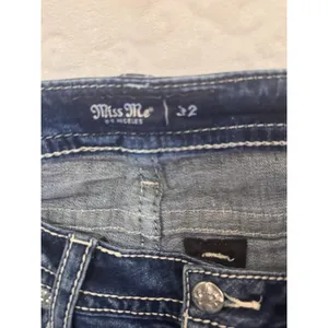 Miss Me Jeans, Women's Size 32 Blue, Denim, Gems Back Pocket, Flared thumbnail 16