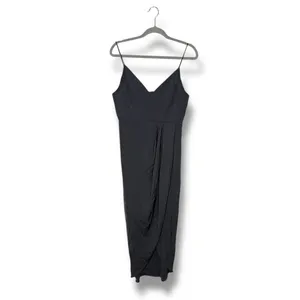 Shona Joy‎ Cocktail Draped Maxi Dress Grey Size 8 thumbnail 4