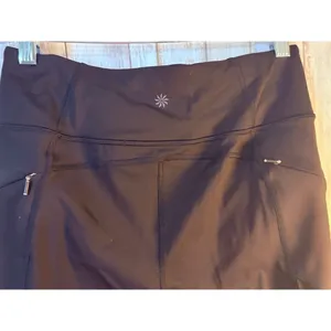 Athleta Black Biker Shorts with Mesh‎ Inserts - Size ST Tall thumbnail 7