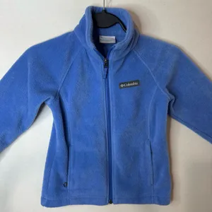 Columbia Fleece Jacket Youth Girls XS 6/7 Blue Full Zip Up Soft Warm Outdoor NEW thumbnail 9