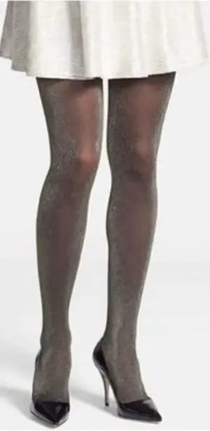 ✨HP✨Full Length Gold Embellished Black Tights✨ thumbnail 1