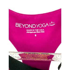 Beyond Yoga Sleek Stripe Raise it Higher Tank Top Wildberry Size Small‎ thumbnail 3