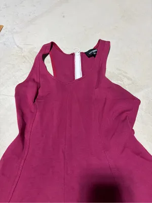 Aritzia Wilfred free Berry-Tone Sleeveless Fit & Flare Mini Dress 8 thumbnail 6
