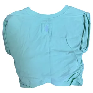 Free People Hot Shot Crossover Mint Green Ruched Short Sleeve Top thumbnail 6