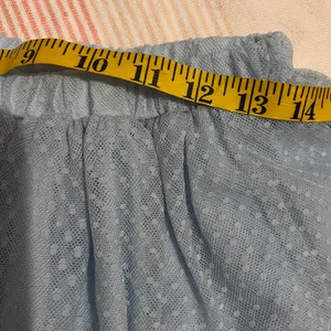 Hill House The Clara Tulle Tiered Dotted Mini Skirt Powder Blue Women Small thumbnail 8