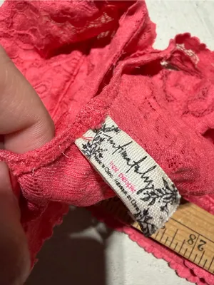 Free people intimately Lace Racerback Bralette coral small thumbnail 3