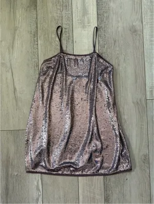 Free People Whimsical Romantic Summer Time to Shine sequins mini dress size xs thumbnail 6