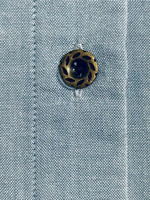 Vtg Koret City Blues Chambray Shirt 18W Embroidery Beads Crochet 90’s Teacher thumbnail 13