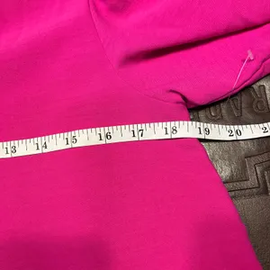 Easel Los Angeles‎ Pink Long Sleeve V-Neck Mini Dress Small Puff Sleeve Pockets thumbnail 11