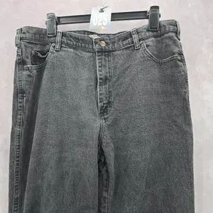 Lee Relaxed Straight Leg Gray Black Denim Pants‎ Jeans 16M thumbnail 3