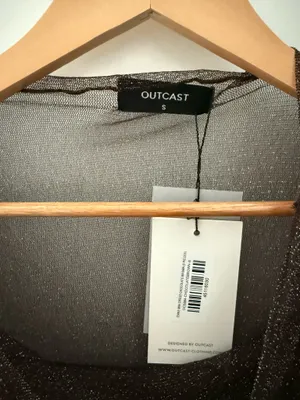 Outcast clothing brown mesh cover up thumbnail 4