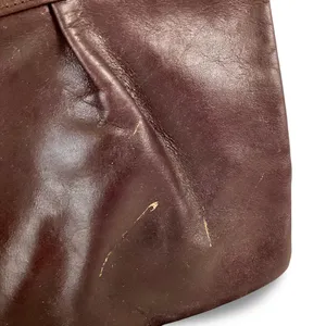 Vintage Brown Leather Clutch thumbnail 3
