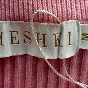 NWT Meshki CeCe Pink Ribbed Knit Mini Skirt, size M Barbiecore boho Y2K ballet thumbnail 7