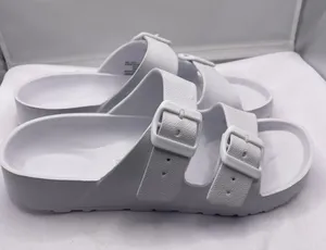 Unisex Lightweight Double Buckle Strap Slides,Open Toe Soft Sole White Size7-8‎ thumbnail 1