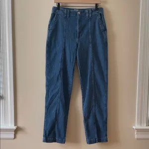 MADEWELL The Perfect Vintage Jean in Medium Indigo Wash: Seamed Edition Size 28 thumbnail 5