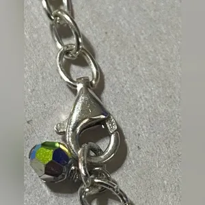 Elegant Sterling Silver and Multicolor Beaded Bracelet thumbnail 3