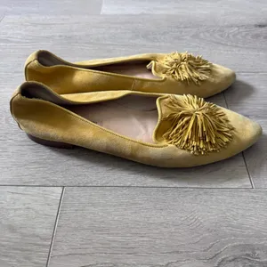 Paul‎ Green Mustard Yellow Suede Fringe Tassel Pointed Toe Loafers Flats US 10.5 thumbnail 11