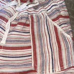Striped Linen Shorts Red Size M thumbnail 2