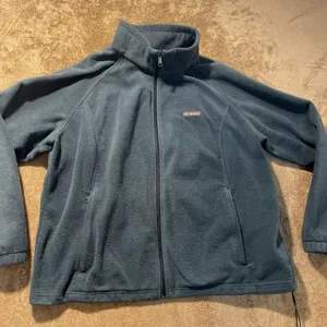 Columbia Jacket Womens 3X Plus Blue Green Sherpa Zip Pockets Coat Adjustable thumbnail 1