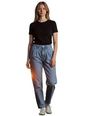 PAIGE Sarah Straight Ankle Jeans Women’s 25 Light Wash High Rise Cropped Denim thumbnail 3