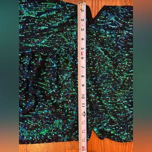 Sequin Dress with black, Green and Blue Pattern- xl nwot thumbnail 4
