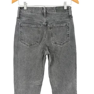 Madewell The Perfect‎ Vintage Jean Womens 25 Black High Rise Straight Leg Denim thumbnail 6