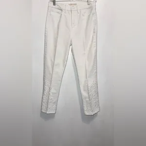 Tory Burch White Cropped Jeans thumbnail 2