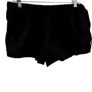 Patagonia Barely Baggies Shorts 2.5" Pull On Mid Rise Stretch Slit Black NWOT L thumbnail 2