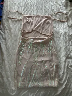 Lucy in the Sky Dress Mini Pink Sequin thumbnail 2