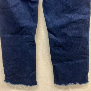 Zara Dark Wash Midrise Raw Hem Bootcut Ankle Jeans Non Ripped Size 4 Stretch thumbnail 8