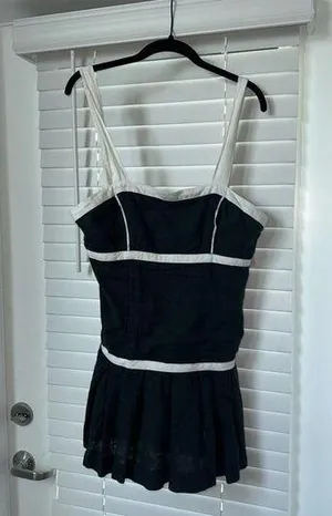 Kimchi blue black and white dress nwt thumbnail 1