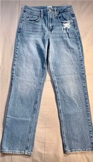 💥BDG Urban Outfitters Straight Skinny Ankle Distressed Light Wash Jeans 27💛 thumbnail 1