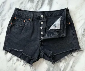 Levi’s 501 Original Fit High Rise Denim Shorts • Sz 29 thumbnail 4