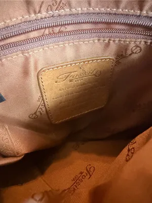 Fossil 75082 Cognac Leather Crossbody Bag Flap Front Purse Snap One Size Women's thumbnail 10