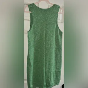 New Free People Beach Nina Sweater Mini Dress In Cool Moss thumbnail 5