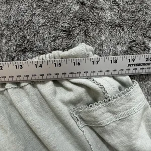 Free People Linen Shorts Women's Medium Light Green thumbnail 3