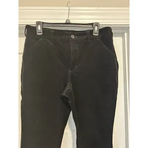 Duluth Trading Co Corduroy High Rise Skinny Ankle Pant Womens 14 Black thumbnail 2