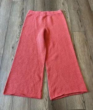 Free people wide leg knit pants thumbnail 1