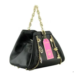 Versace For H&M Black Leather Charms Hobo Bag thumbnail 4