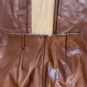 Nordstrom Brown Leather Flare Pants thumbnail 4