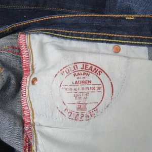 90s Vintage Ralph Lauren Polo Low Rise Dark Wash Bootcut Flared Jeans 30" Retro thumbnail 7