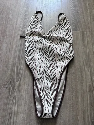 Free People Free-Est Amber Printed‎ One Piece Swimsuit New XL thumbnail 5