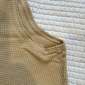 Aerie Offline Womens Cropped Muscle Tank Top Medium Waffle Knit- So Much Sweat thumbnail 12