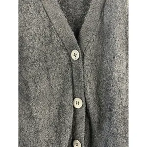 Barefoot Dreams CozyChic Lite Cardigan Black Carbon V-Neck Sweater BDWCL22246 XL thumbnail 5