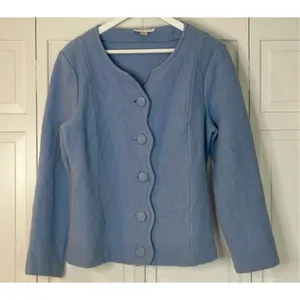 Pendleton Vintage 100% wool scalloped button front blazer XL thumbnail 3