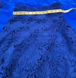 Lulus Navy Blue Floral Lace Two-Piece Set Size S thumbnail 12