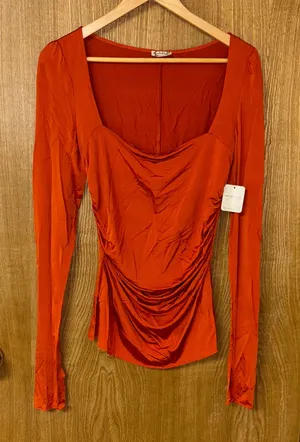 Intimately Free People “Wind Down” Orange Top thumbnail 1
