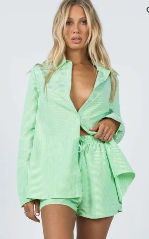 Princess Polly The Chloe Set Green - thumbnail 2