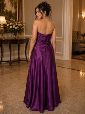 Jessica McClintock strapless evening dress thumbnail 2